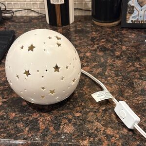 Target White Starry Globe Lamp